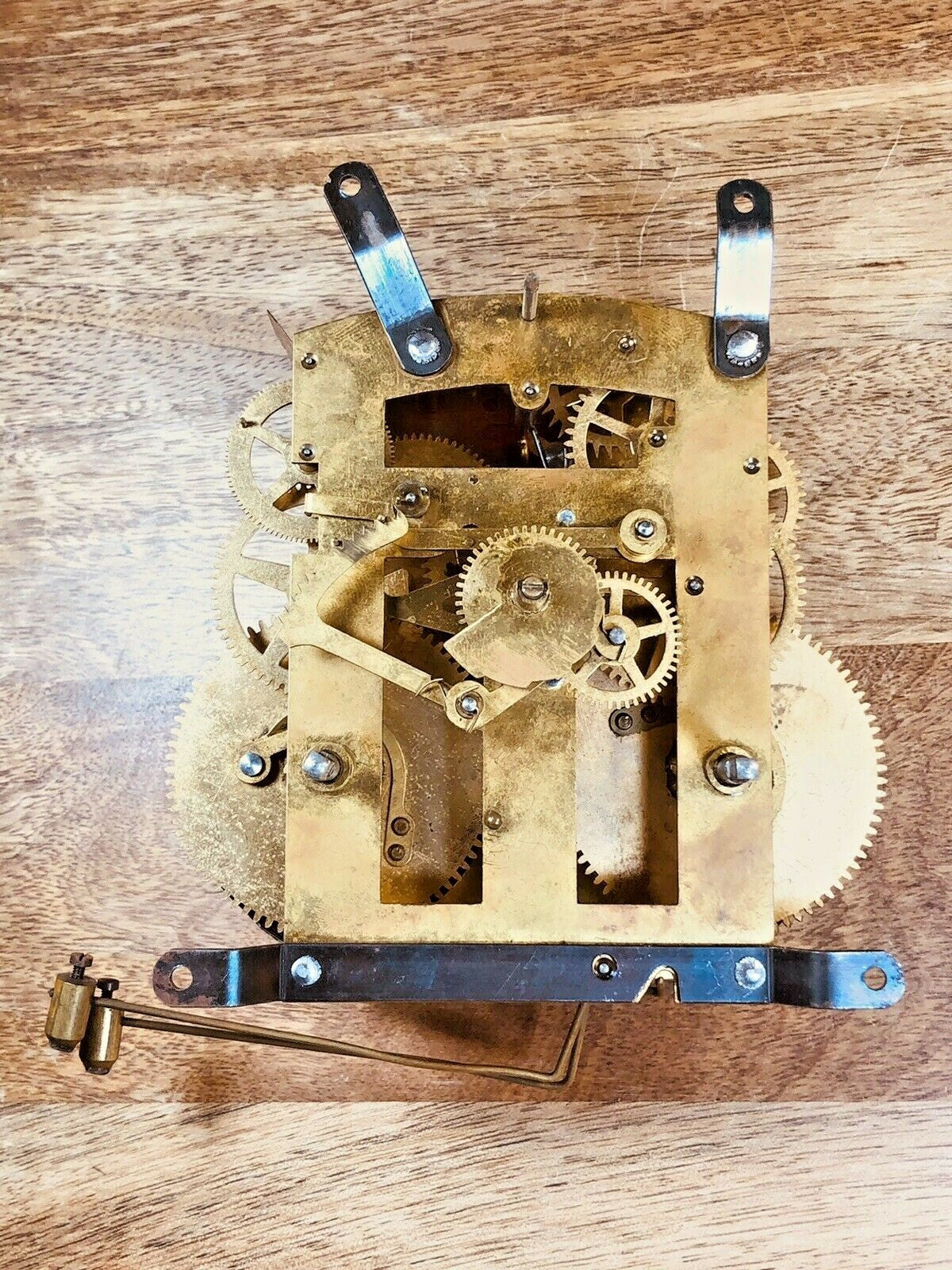 Herschede Clock Movement Strike Side Fan (See Pics to ID Movement)    (K6960)