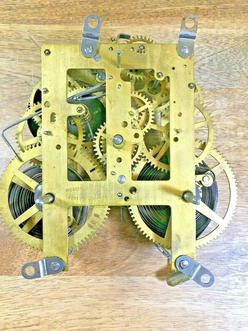 Sessions Clock Movement Pendulum Rod and Spring (Stamped E on Back) (K5591)
