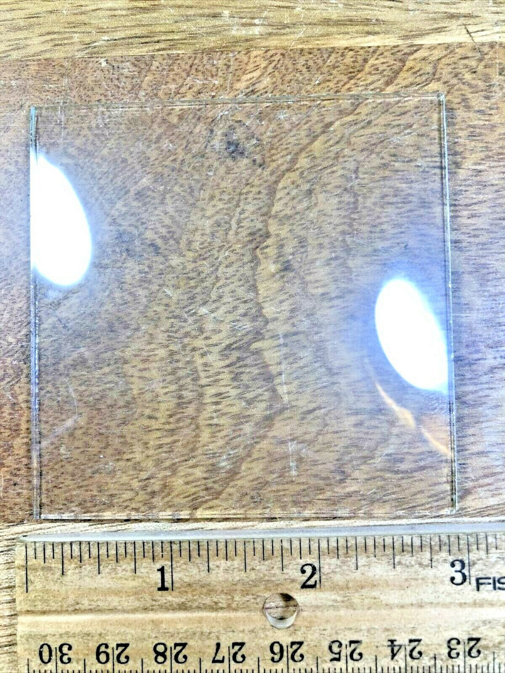 Square (Slightly Convex) Clock Glass (2.93"/74.36mm X 2.93"/74.36mm)(Lot K3047)