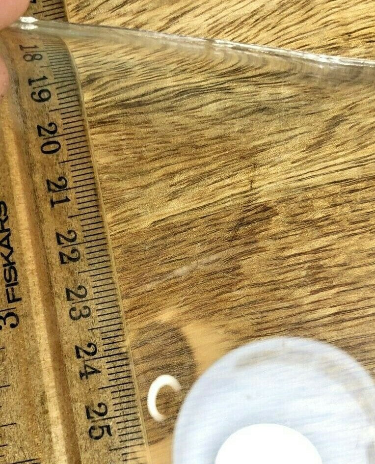 3 15/16 Inch Square Convex Clock Glass Note the Corners (K5798)