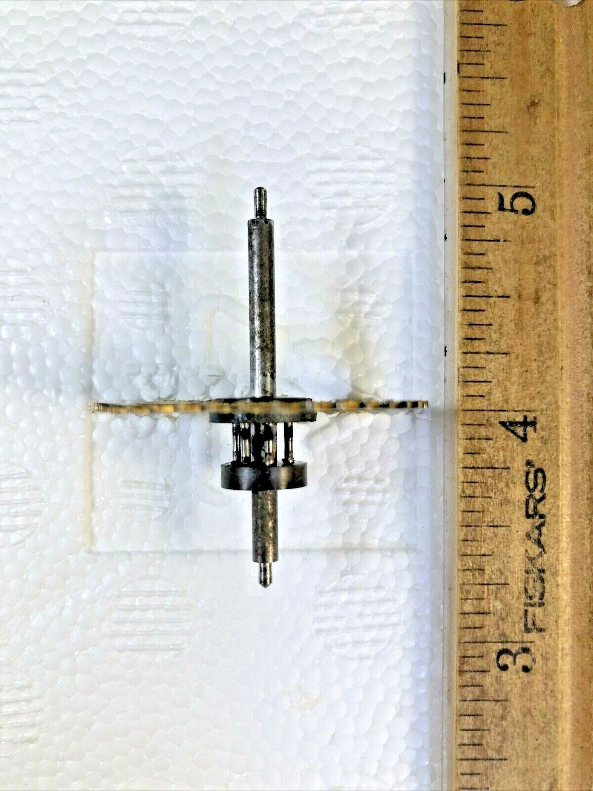 Made In Japan Clock Movement Time Side 4th Wheel (See Pics to ID Mvmt) (K6385)