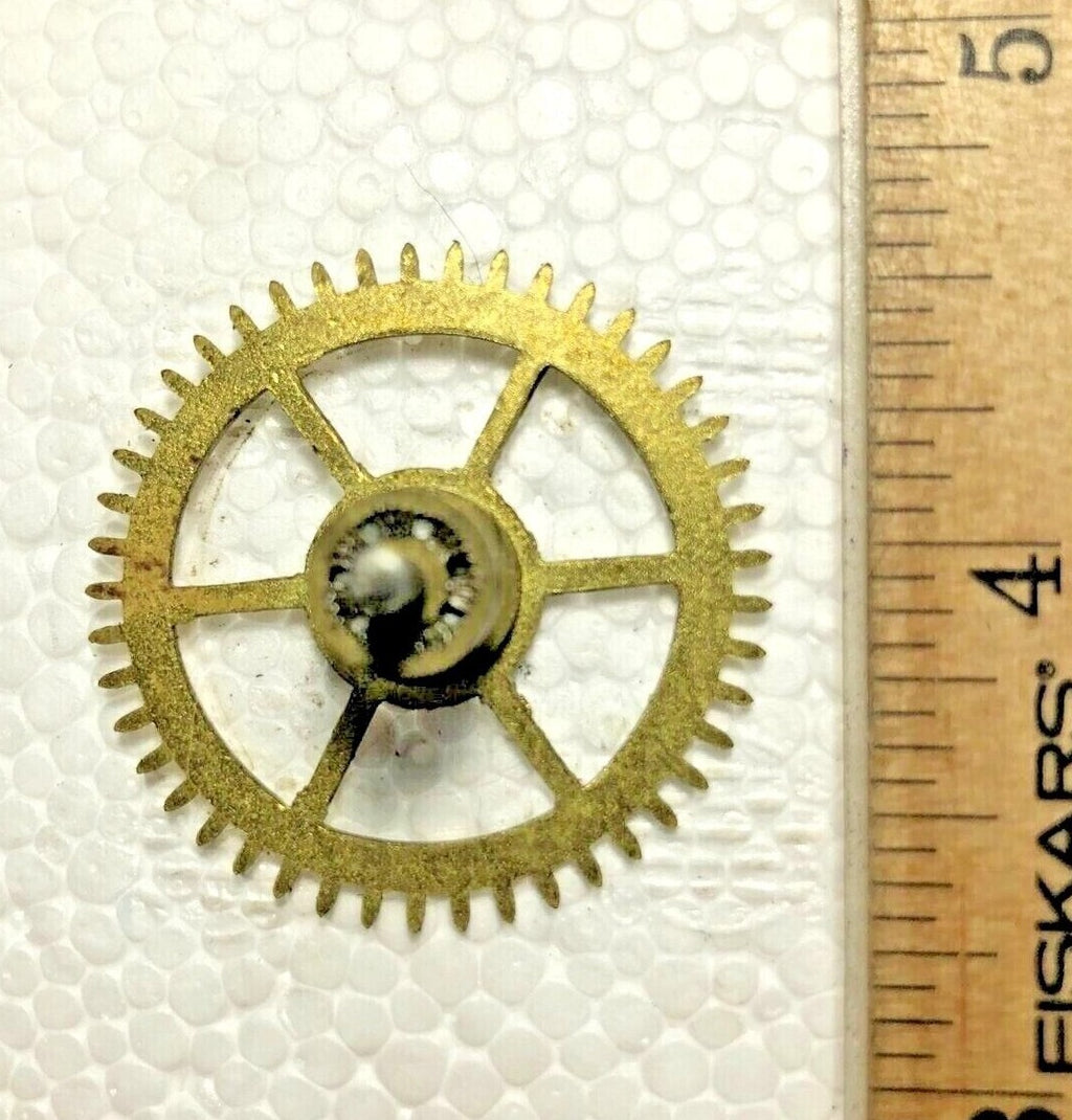 Old Seth Thomas 89I Clock Movement Time Side 4th Wheel   (K7734)