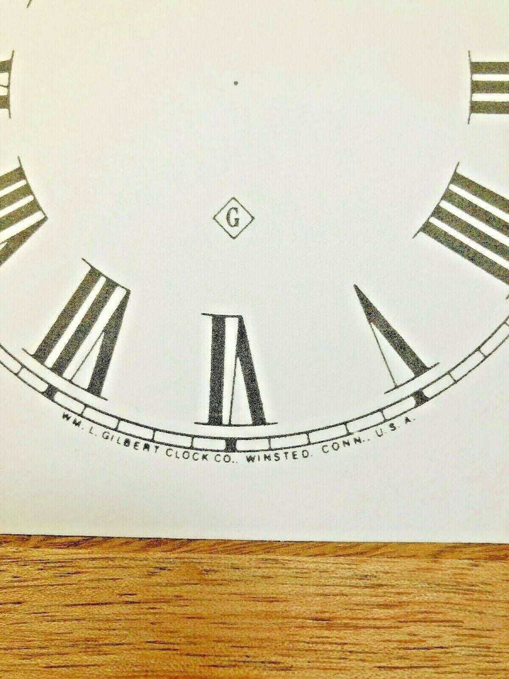4 1/2" Gilbert Clock Paper Dial             (Lot 177)