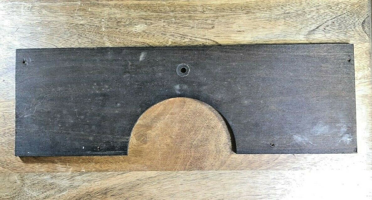 Black Mantel Clock Baseboard 15 5/16 Inch X 4 15/16 Inch    (LL5051)