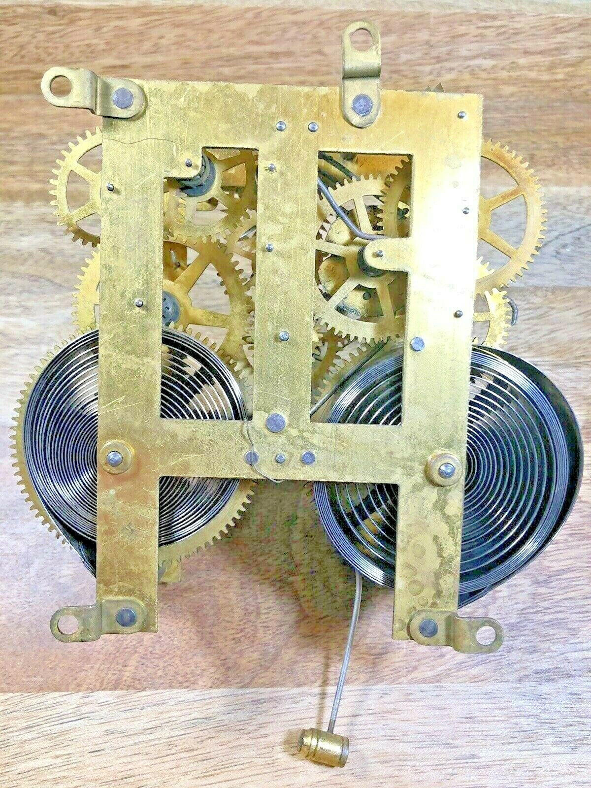 Waterbury 8 Day Clock Movement (Stamped 10 in) Drop Lever  (K5655)
