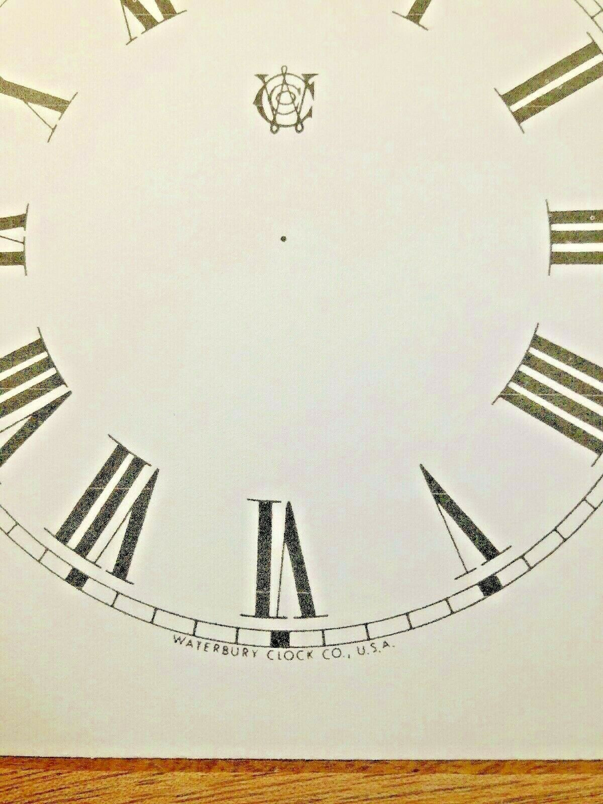 4 1/2" Waterbury Clock Paper Dial, Roman Numeral            (Lot 193)