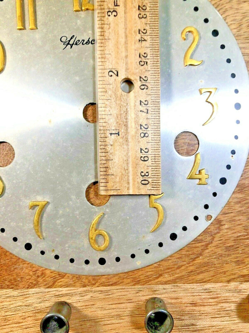 Nice Old Herschede Clock Dial Pan                (Clock Dial Lot K1512)