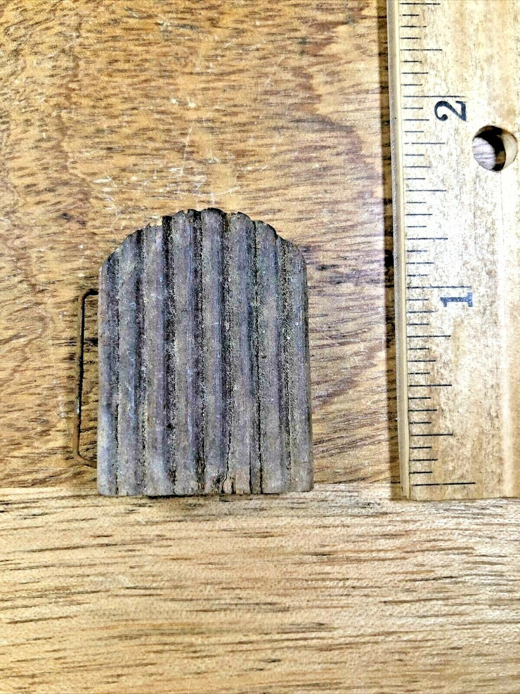 Old Cuckoo Clock Door (26.2mm wide X 35.2mm Tall)  (Cuckoo Clock Door Lot K1889)