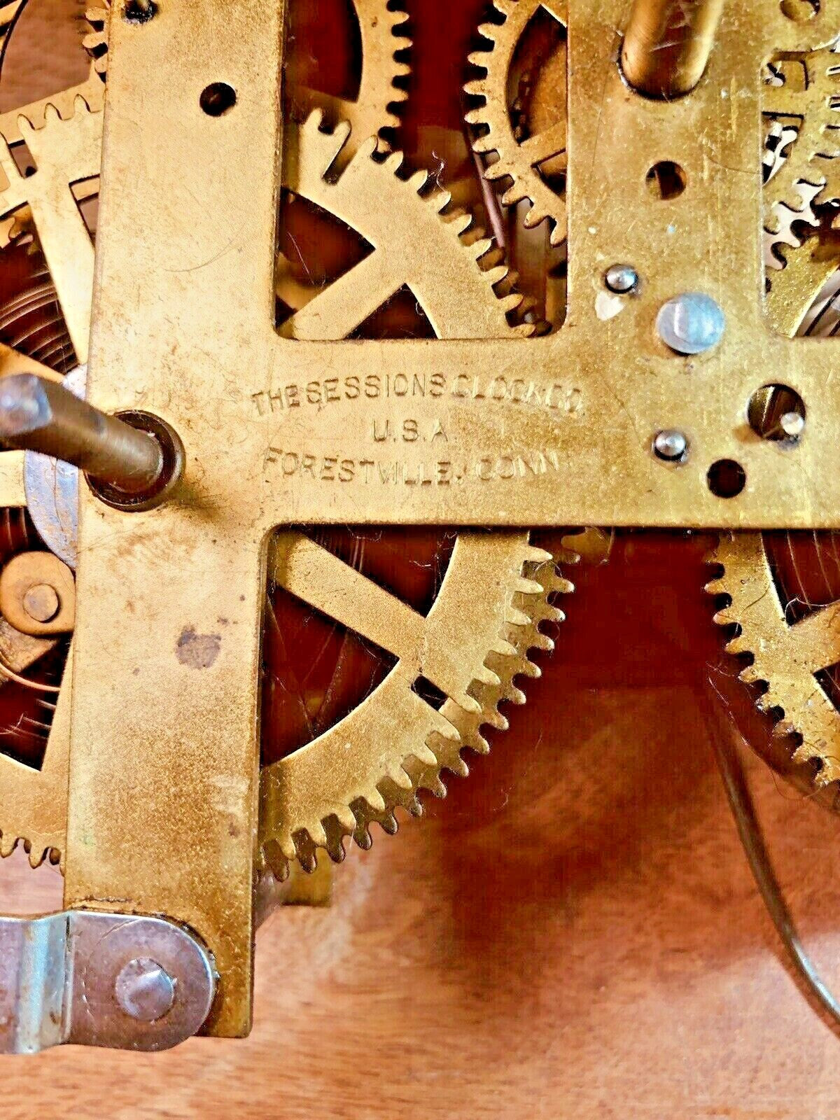 Old Sessions Clock Movement Count Wheel (See Pics To ID Movement) (K7786)
