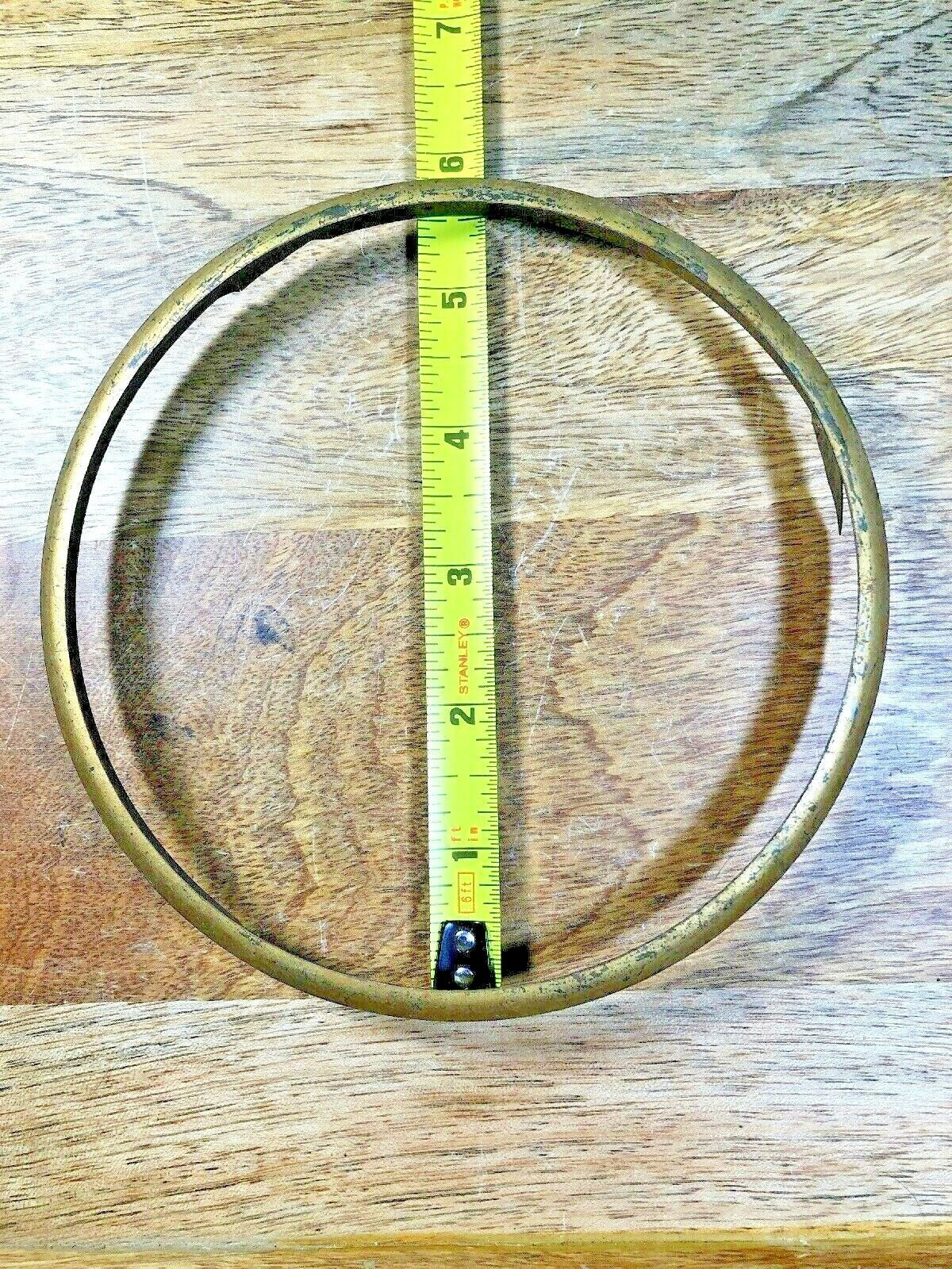 5.65 Inch Or 143.7mm Diameter Brass Clock Dial Pan Trim Ring      (K9532)