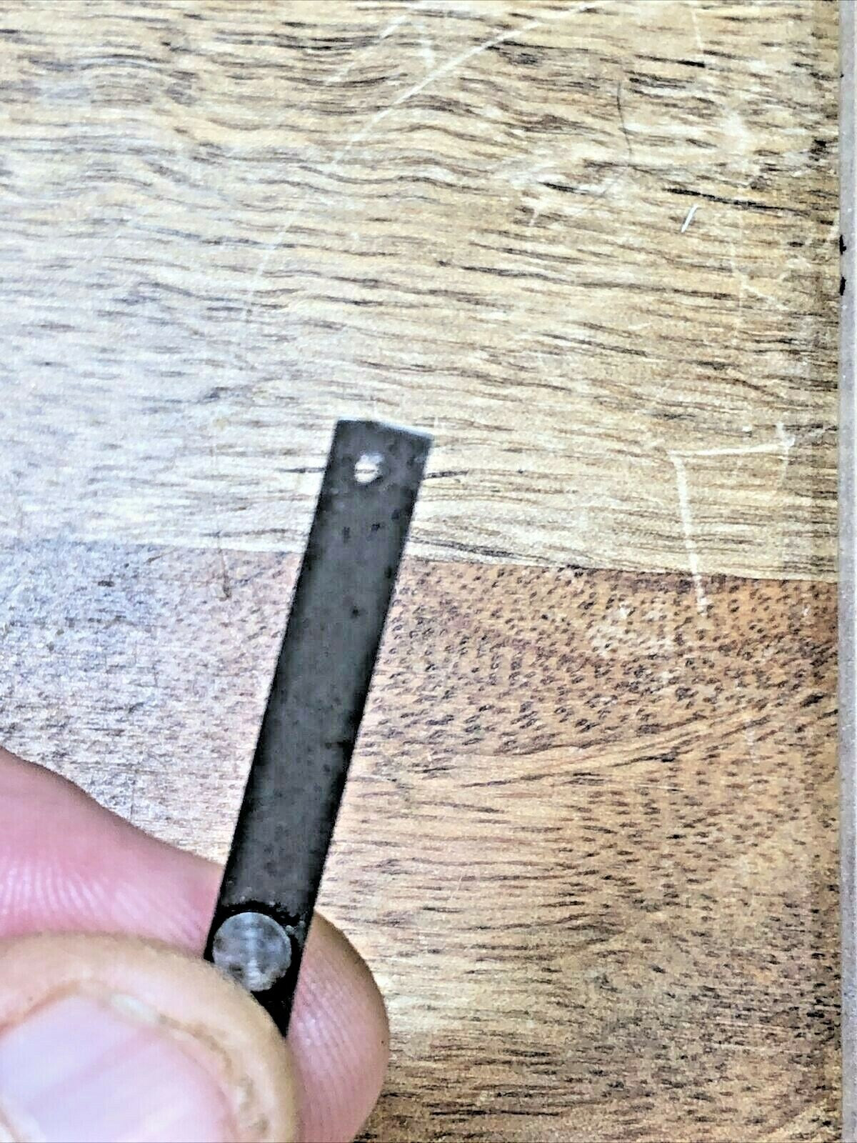 Old 3 3/8 Inch Clock Pendulum Rod and Spring (K6943)