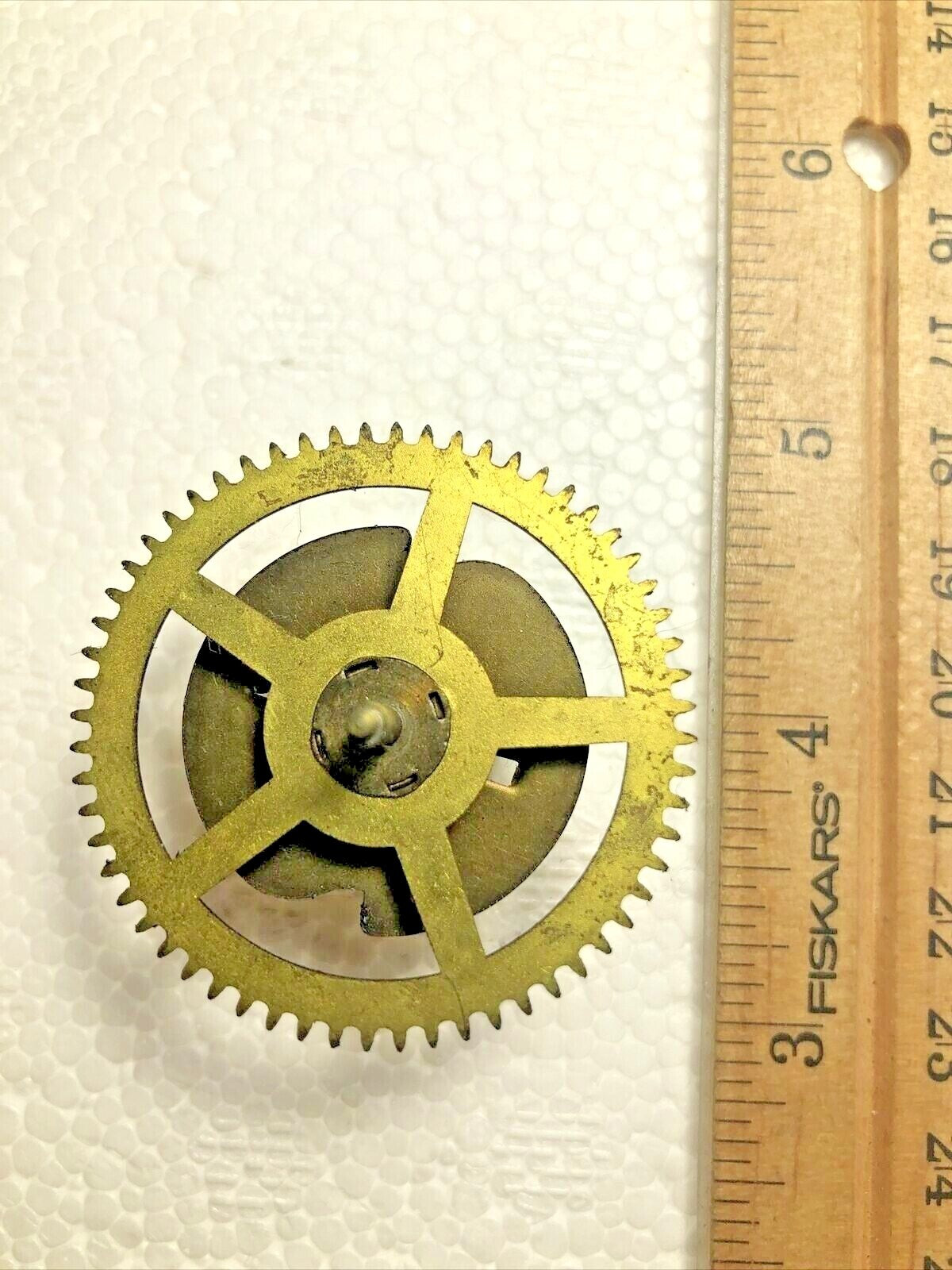 Old Sessions Clock Movement Strike Side 3rd Wheel (See Pics To ID) (K7765)