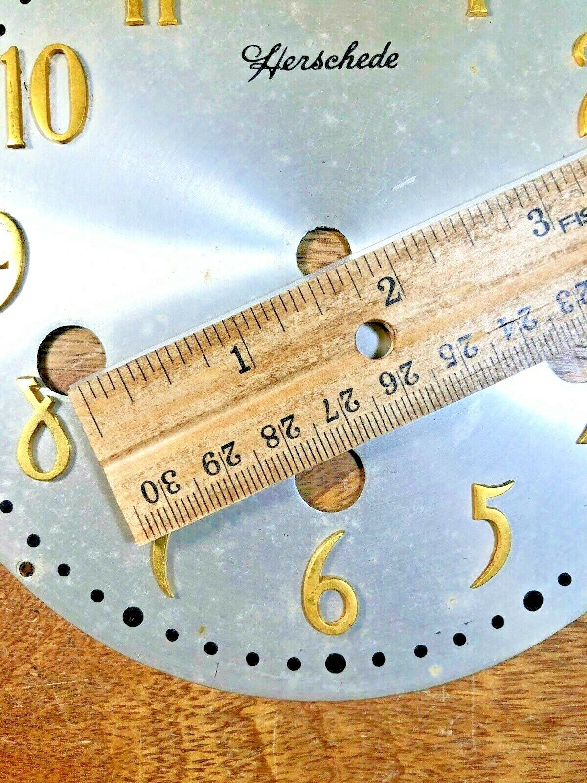 Nice Old Herschede Clock Dial Pan                (Clock Dial Lot K1512)