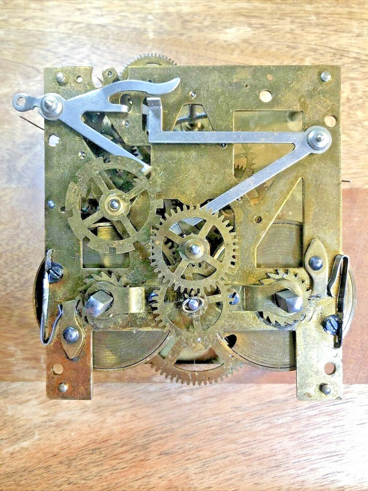 Old Mauthe Clock Movement Time Side 4th Wheel (See Pics to ID Movement)  (K7058)