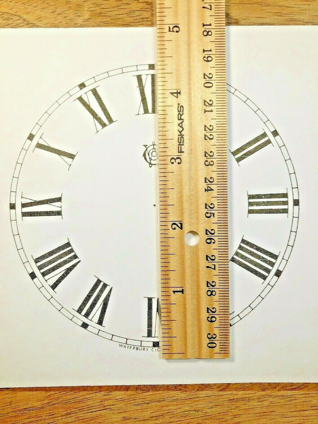 4 1/2" Waterbury Clock Paper Dial, Roman Numeral            (Lot 193)