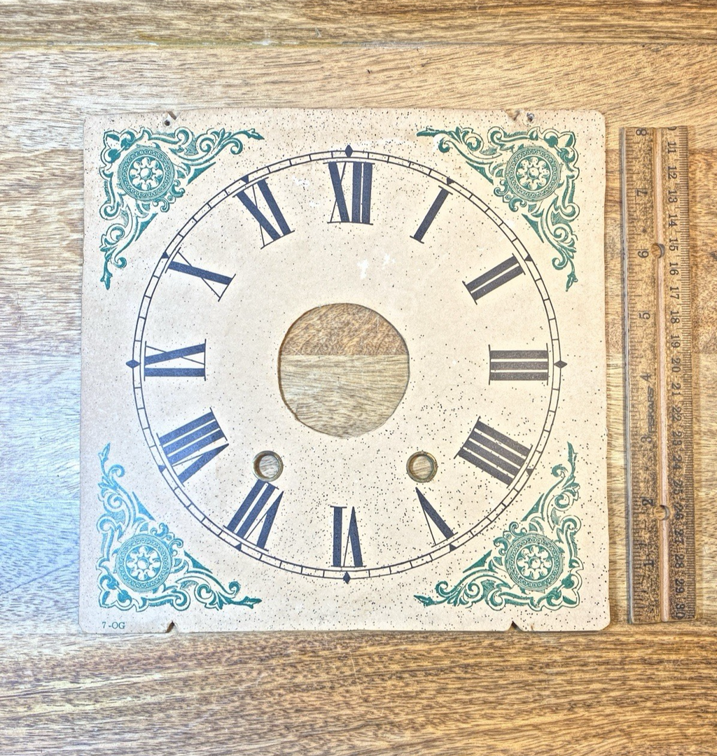 OG Clock Metal Dial Pan (8 1/2 X 8 1/2 Inches) -Vintage Clock Parts LL5379