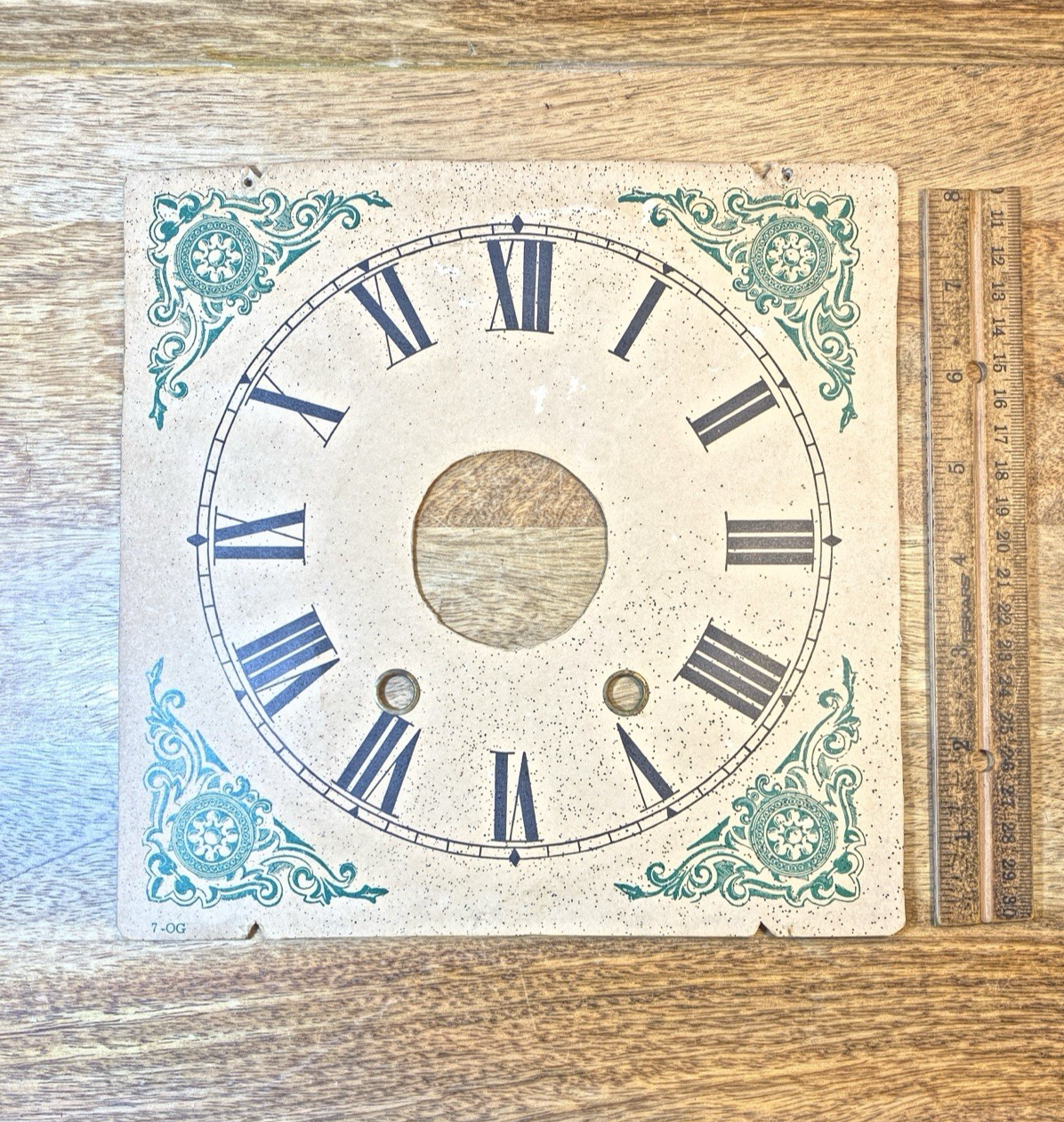 OG Clock Metal Dial Pan (8 1/2 X 8 1/2 Inches) -Vintage Clock Parts LL5379