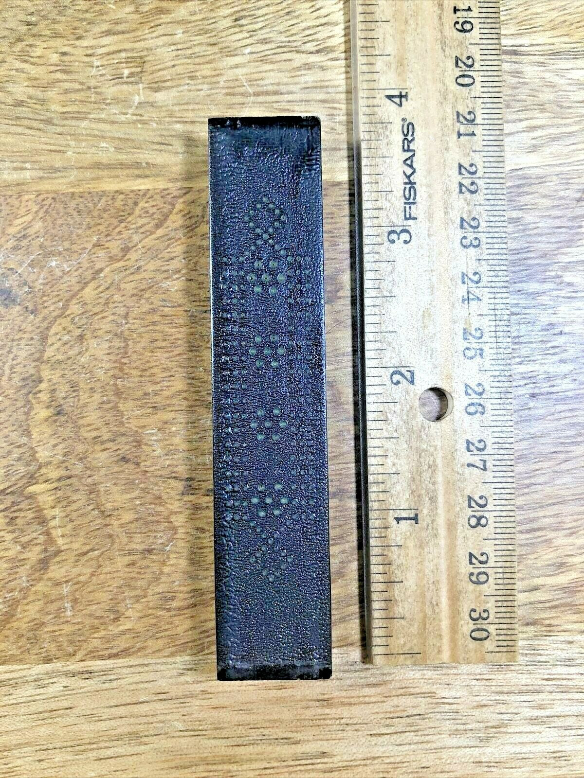 Old Square Mantel Clock Column............................. (K1893)