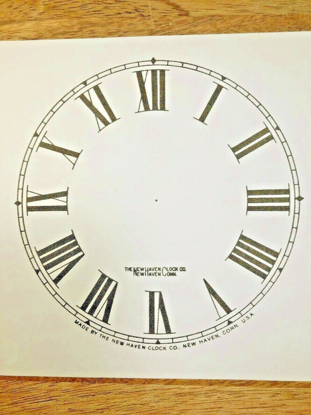 4 1/2" New Haven Clock Paper Dial, Roman Numeral             (Lot 182)