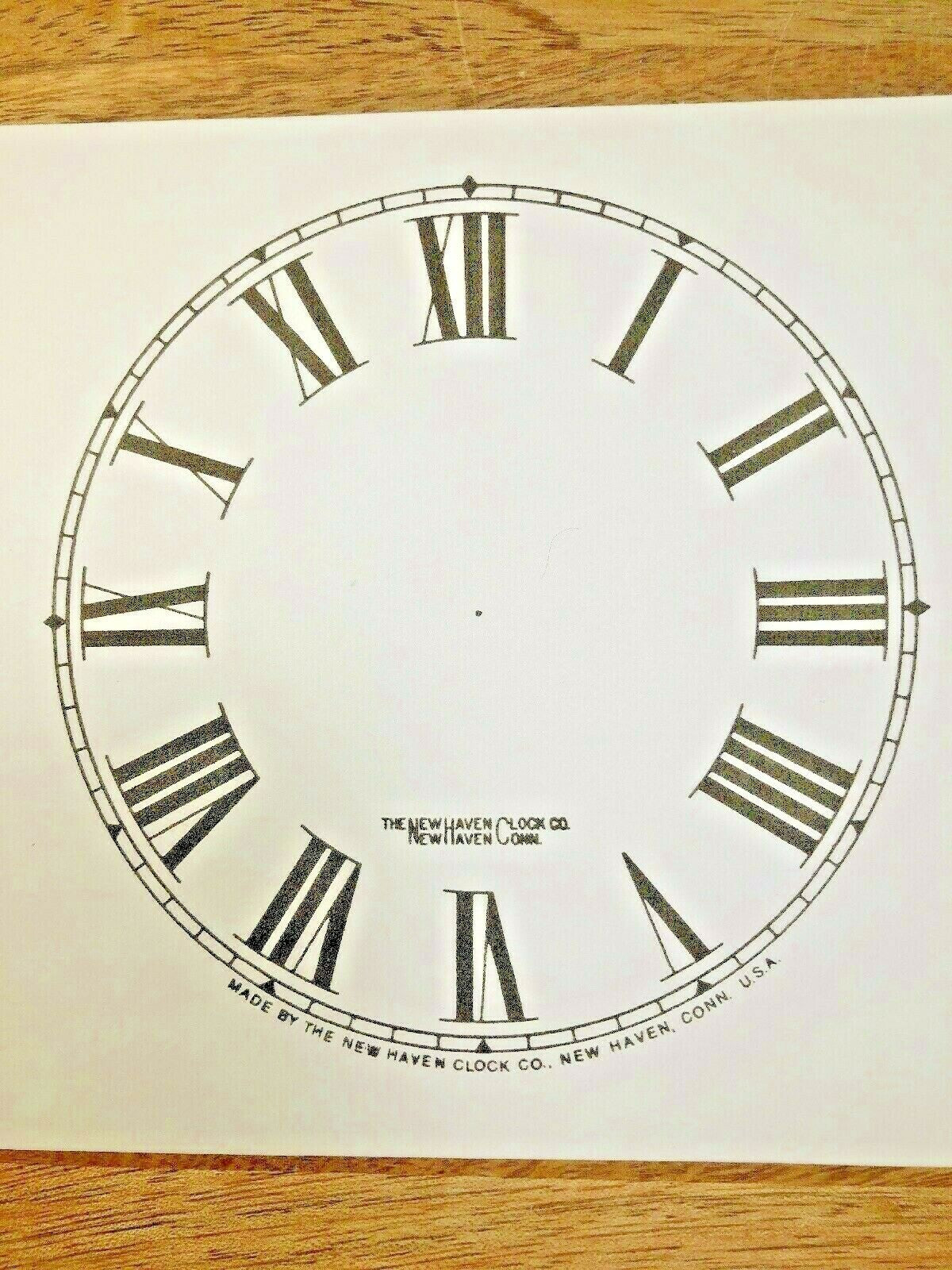 4 1/2" New Haven Clock Paper Dial, Roman Numeral             (Lot 182)