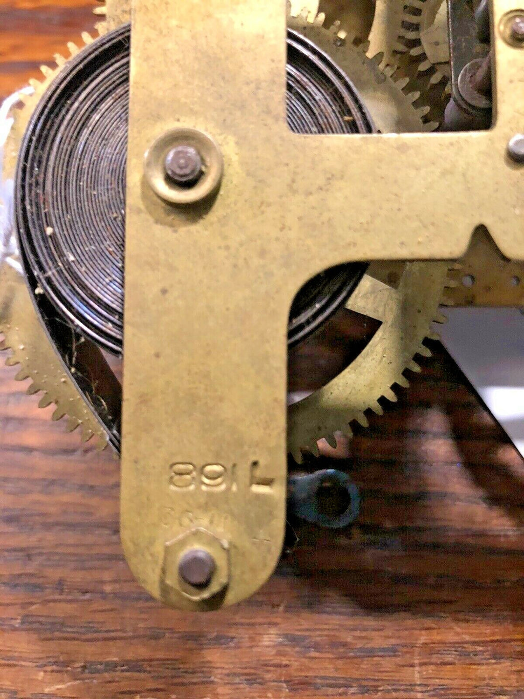 Seth Thomas Type 89 IL Clock Movement Back Plate    (Lot K5515)