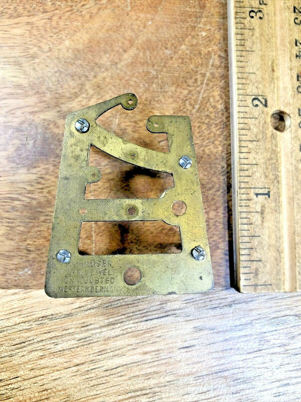 Small Hauser Novelty Clock Movement Back Pallet (Pivot Holes Look Good) (K6494)