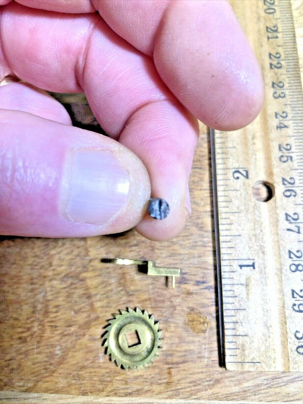 Japy Freres & Co Clock Click Wheel Cover Assembly (See Pics for Ref) (K5704)