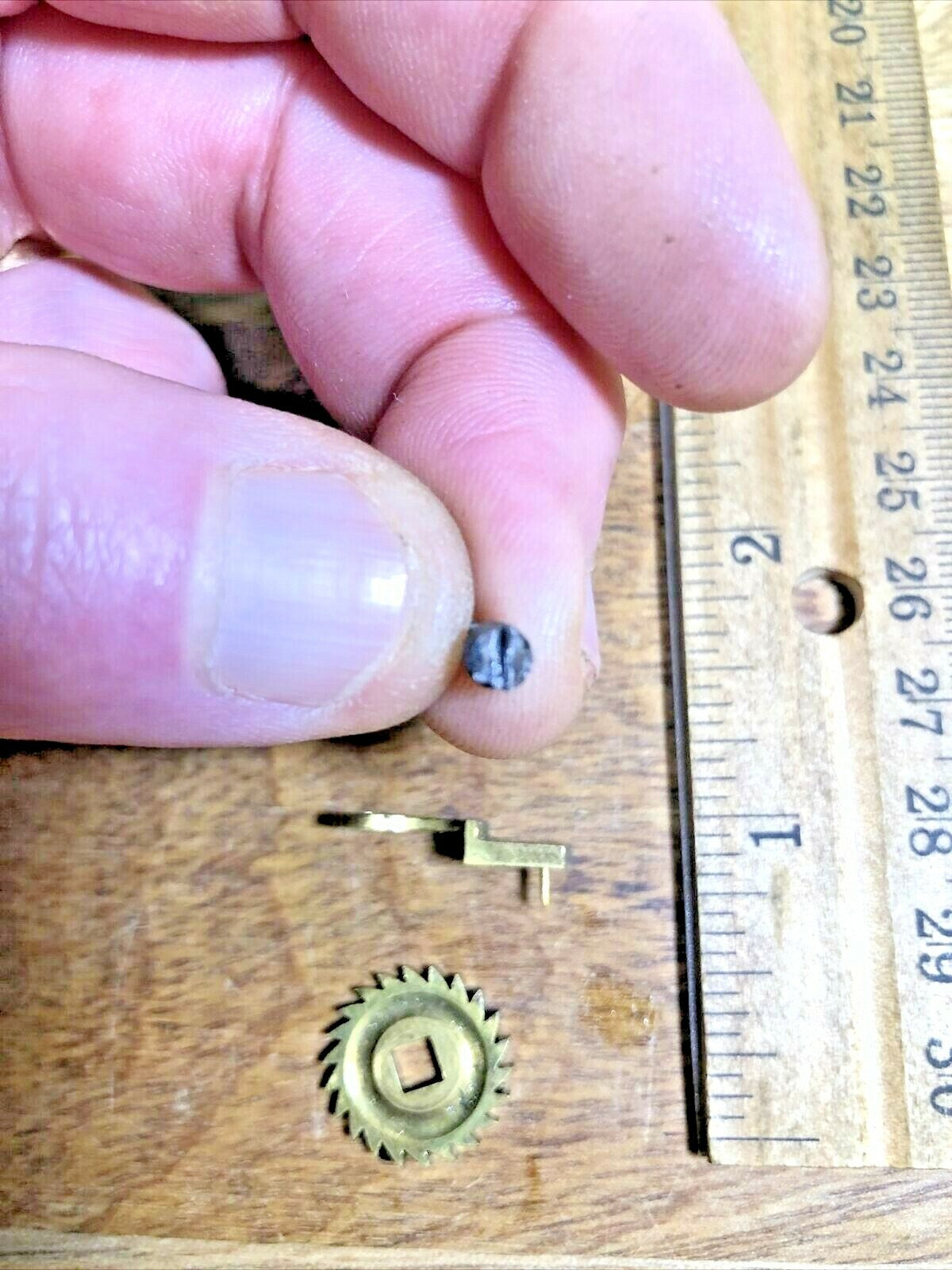 Japy Freres & Co Clock Click Wheel Cover Assembly (See Pics for Ref) (K5704)