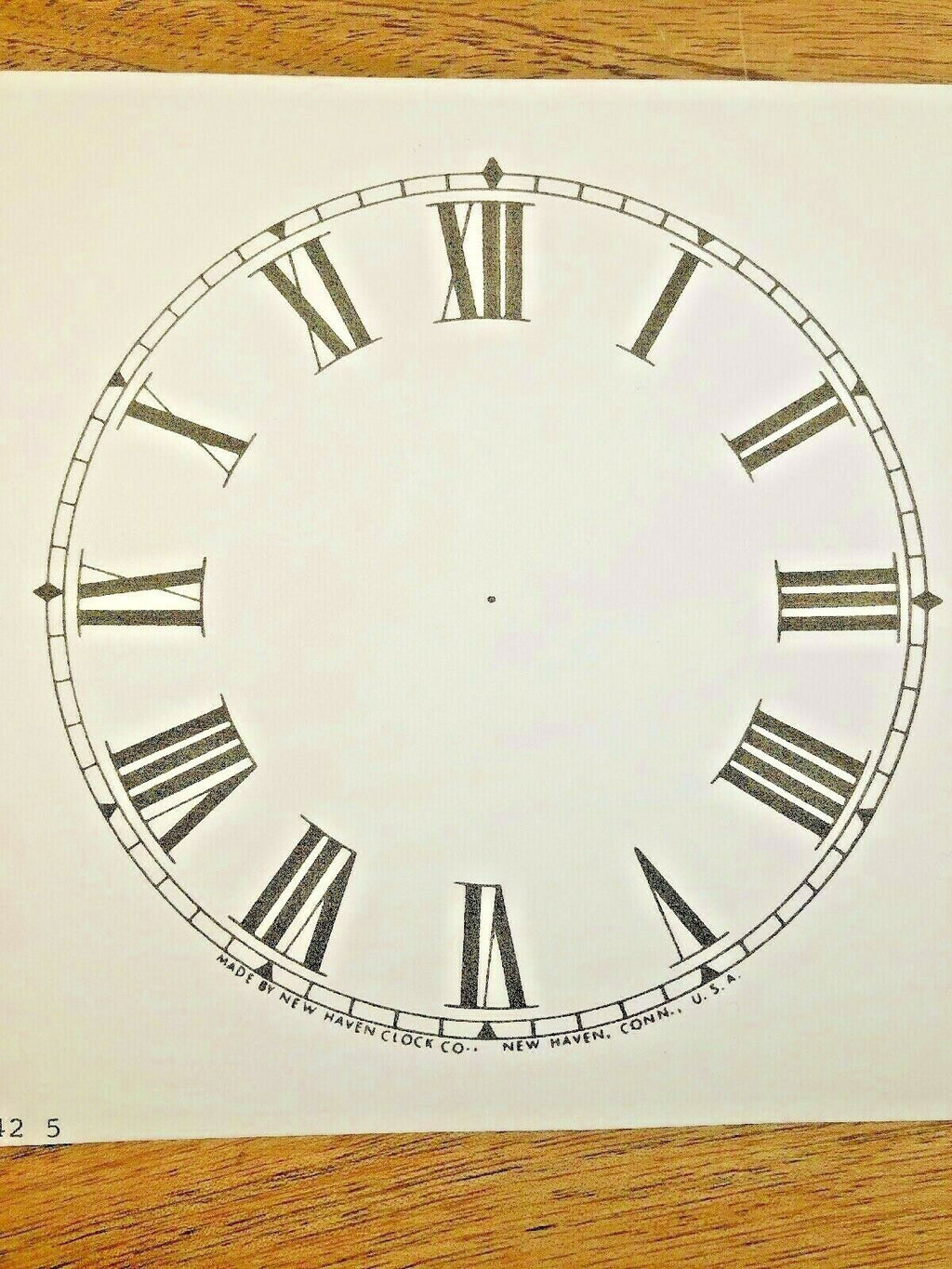 5" New Haven Clock Paper Dial, Roman             (Lot 178)