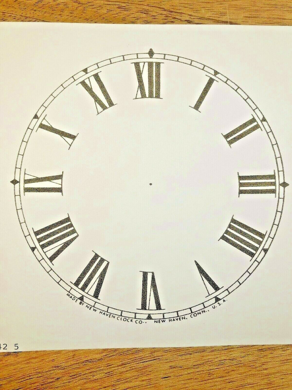 5" New Haven Clock Paper Dial, Roman             (Lot 178)