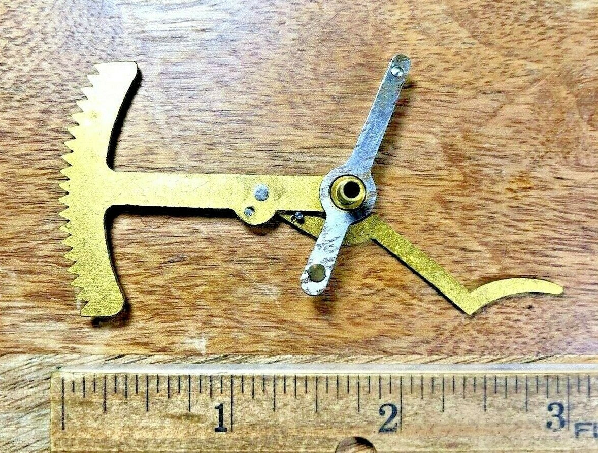 Old Kienzle Clock Movement Rack Assembly (See Pics To ID Mvmt) (K6805)