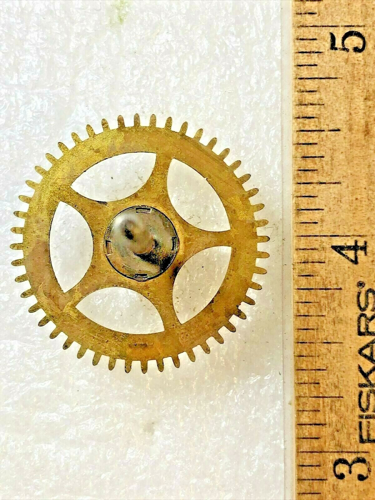 Gilbert 8 Day Clock Time Side 4th Wheel (Pat 1870)(See Pics to ID Mvmt) (K5910)