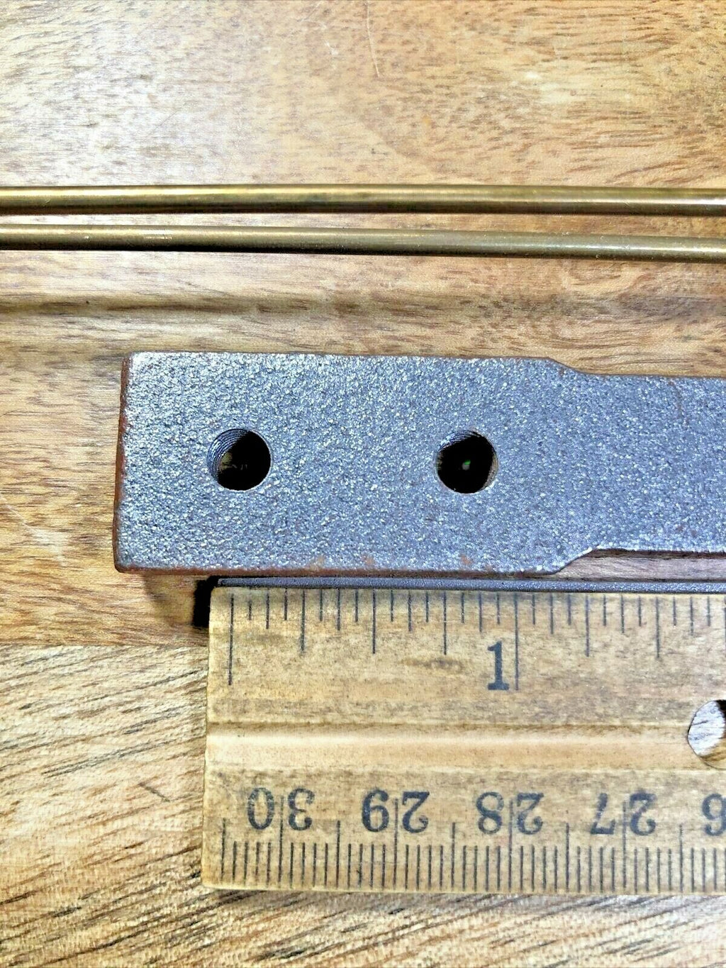 2 Rod Clock Chime Bar 6 1/8 Inches Long Stamped 1482    (LL5103)