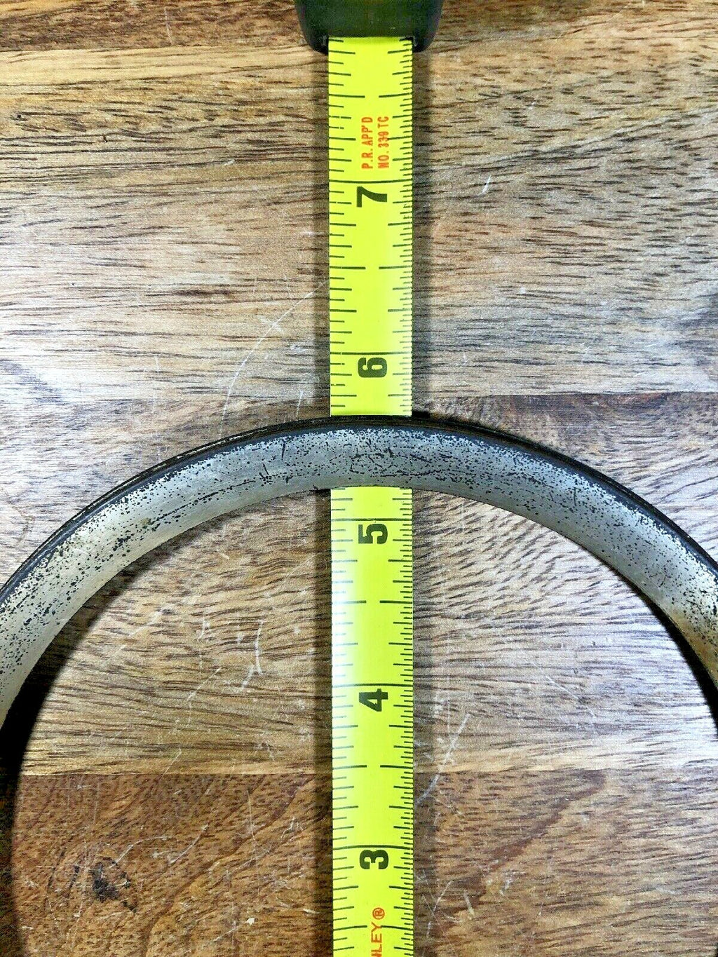 5.54 Inch Dia (4.77 Inch Inner Dia) Metal Clock Dial Pan Trim Ring   (K9583)