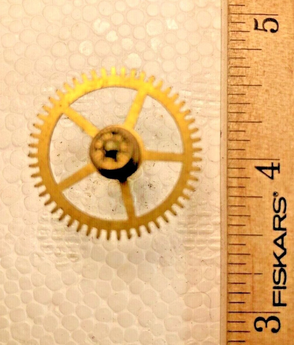 Waterbury "Marvel" Clock Movement Time Side 4th Wheel  (See Pics To ID) (K7651)