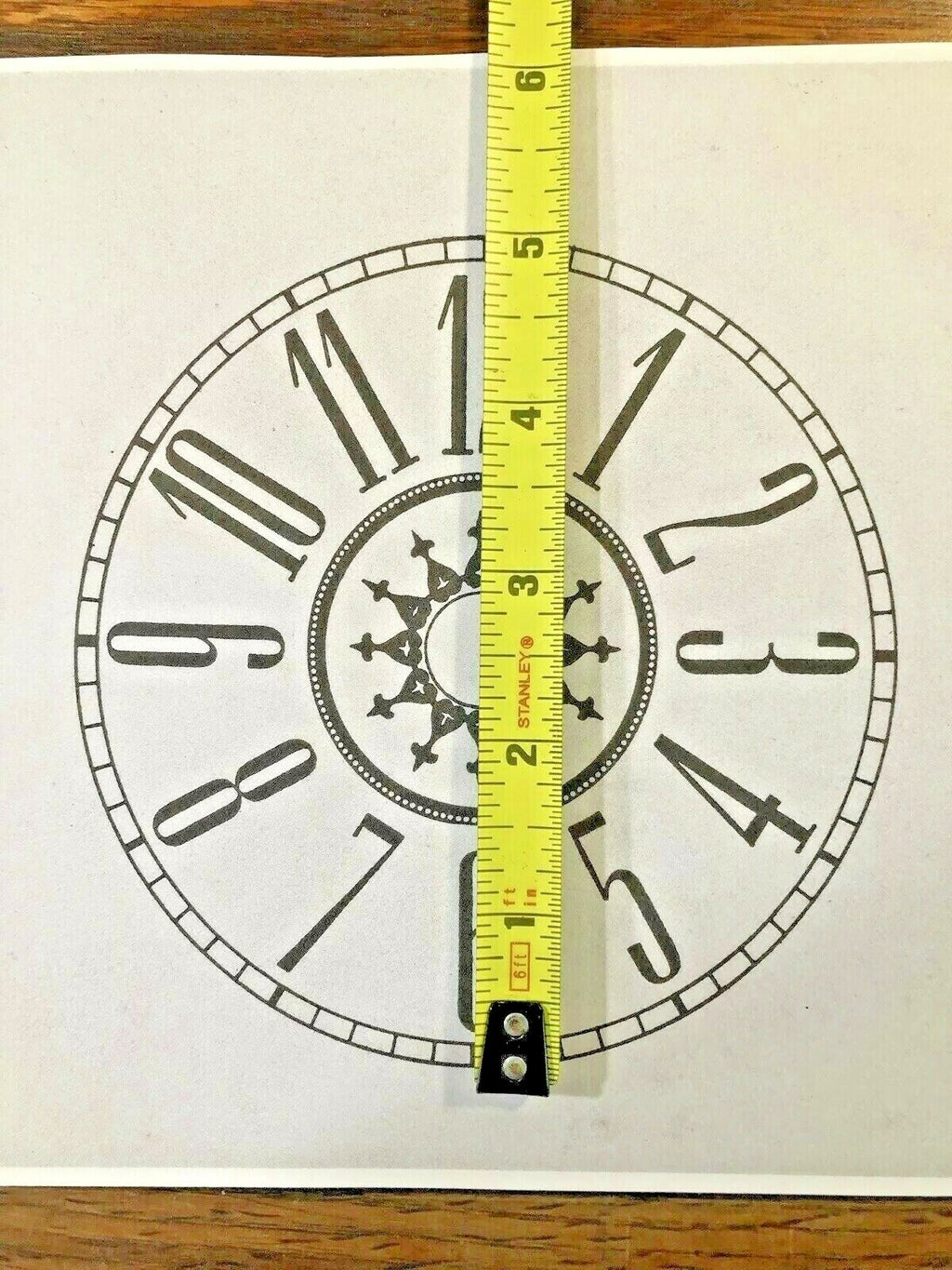 5 Inch Paper Clock Replacemnet Dial, Arabic Numeral     (Lot 171)