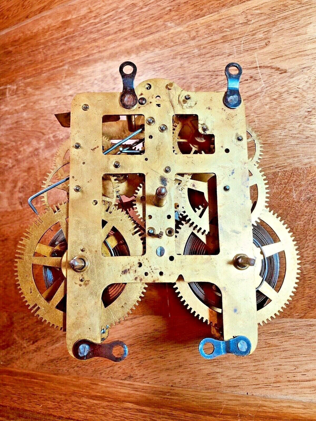 Seth Thomas 89I Clock Movement Lower Back Plate (Pivots Are Good) (K7727)