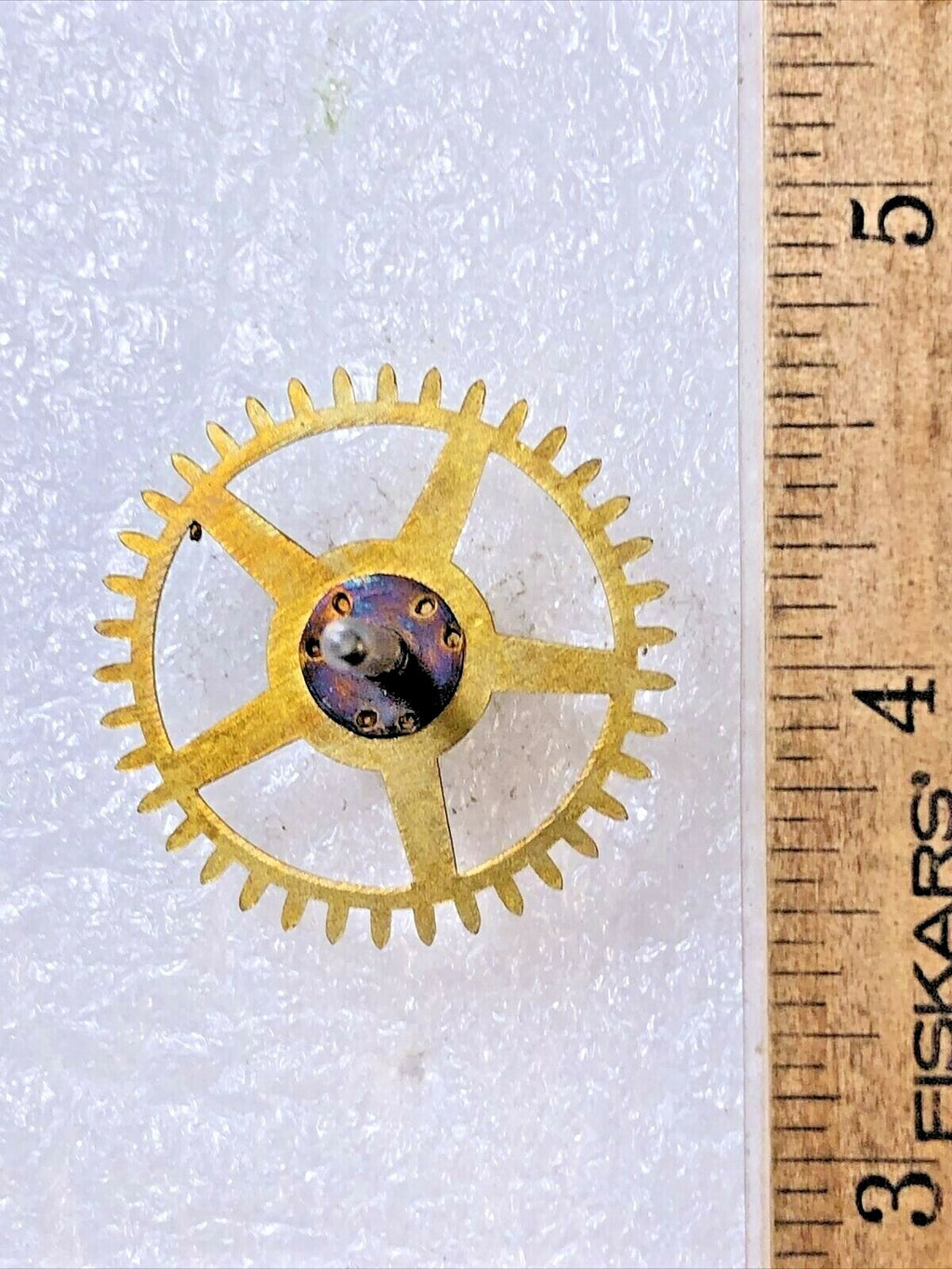 New Haven Clock Time Side 4th Wheel (See Pics to ID) - Vintage Clock Parts K5855