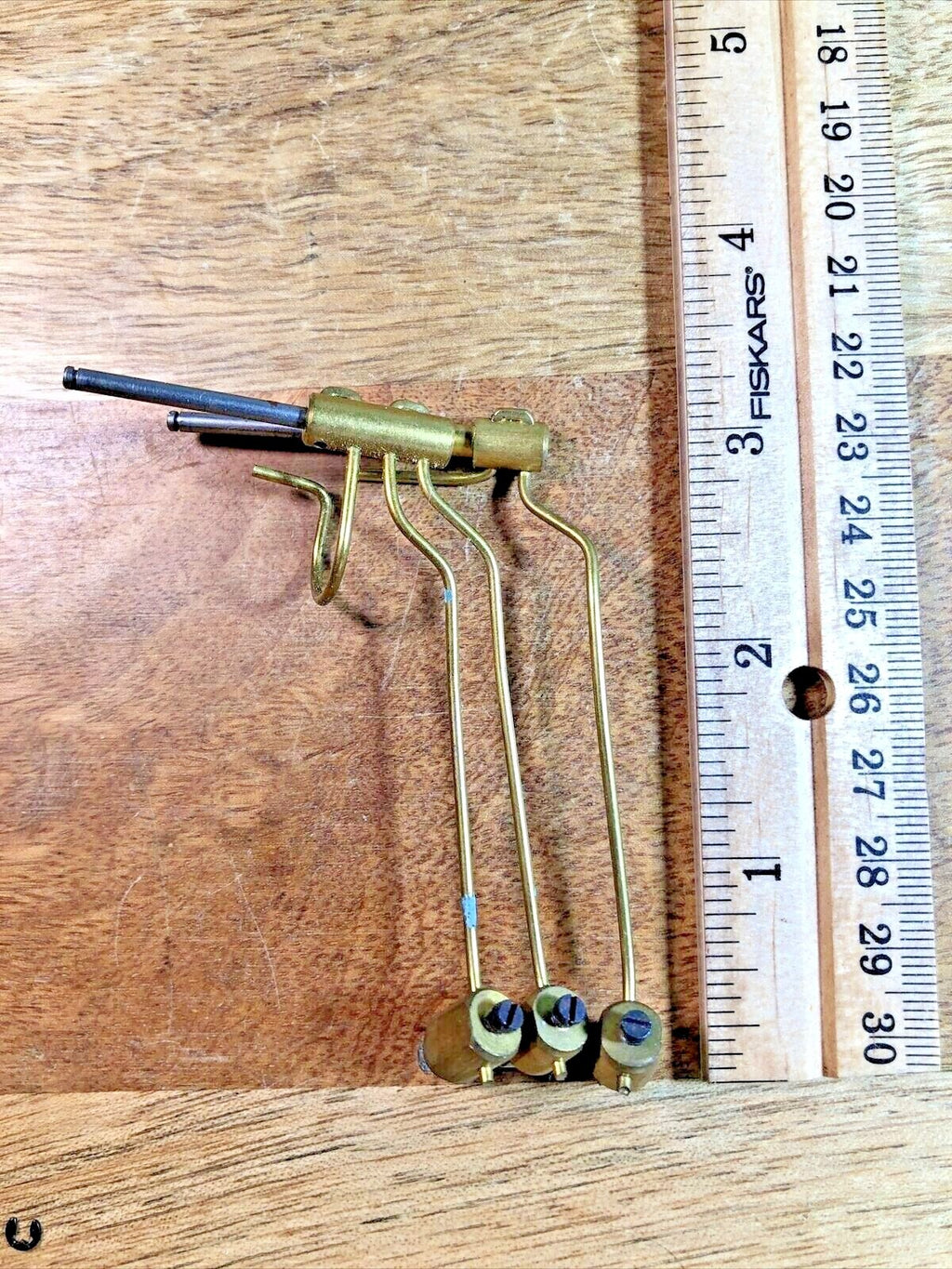 Old Jauch Clock (PL 12cm) 3 Hammer Assembly (See Pics To ID Movement) (K7391)