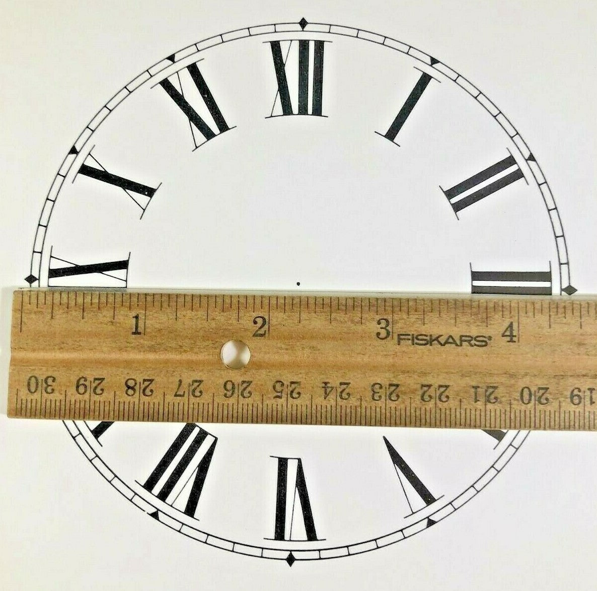 4.5 Inch Paper Clock Replacement Dial, Roman Numeral (Lot 161)