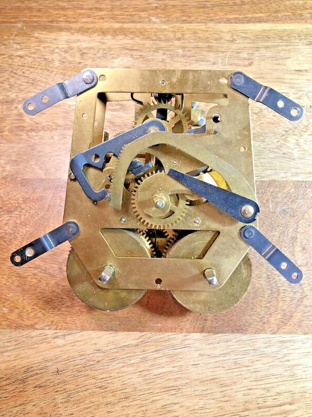 Old Jauch Clock (PL 12cm) 3 Hammer Assembly (See Pics To ID Movement) (K7391)