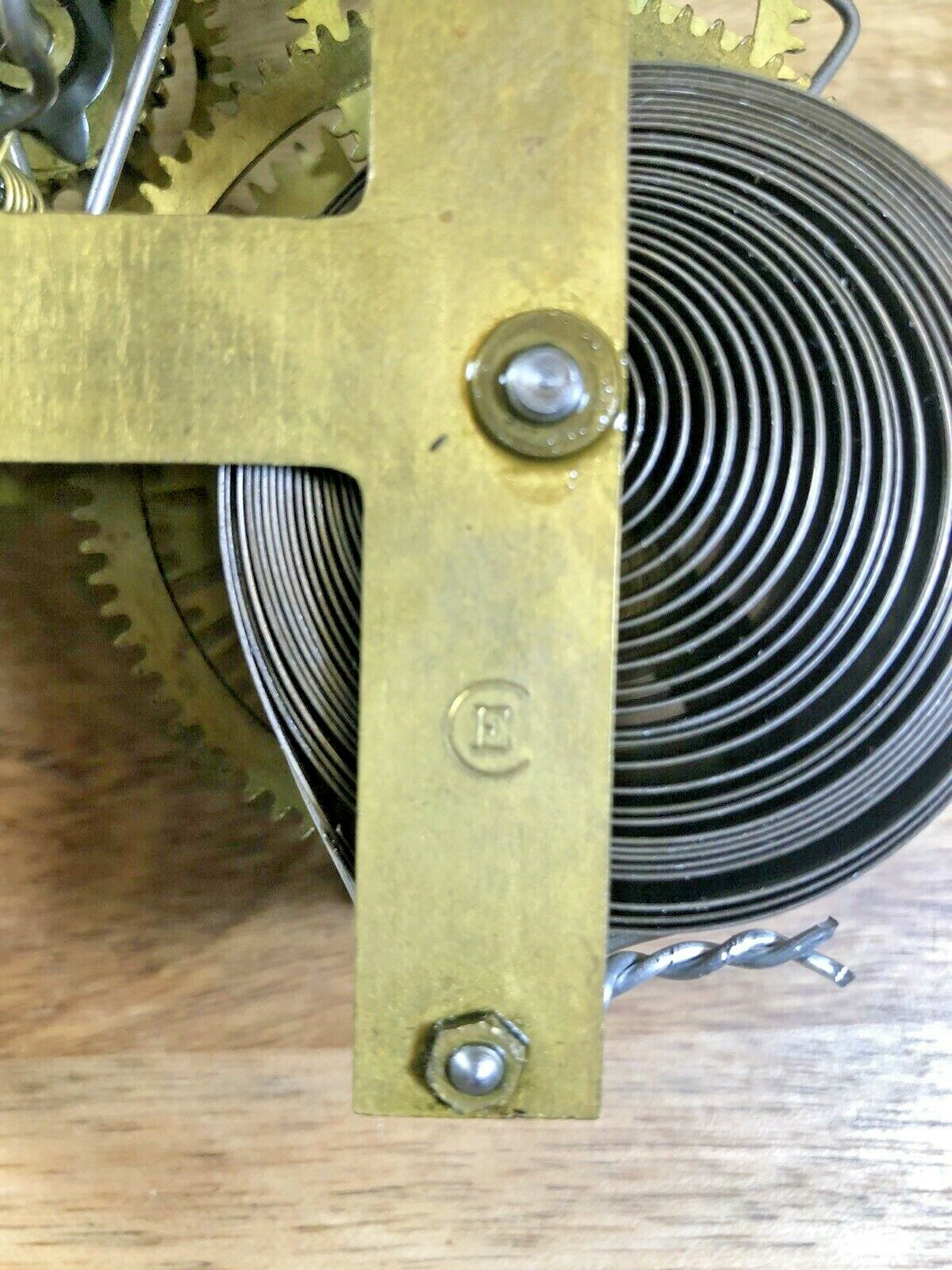Sessions 8 Day Clock Movement 4th Wheel Time Side (K5585)