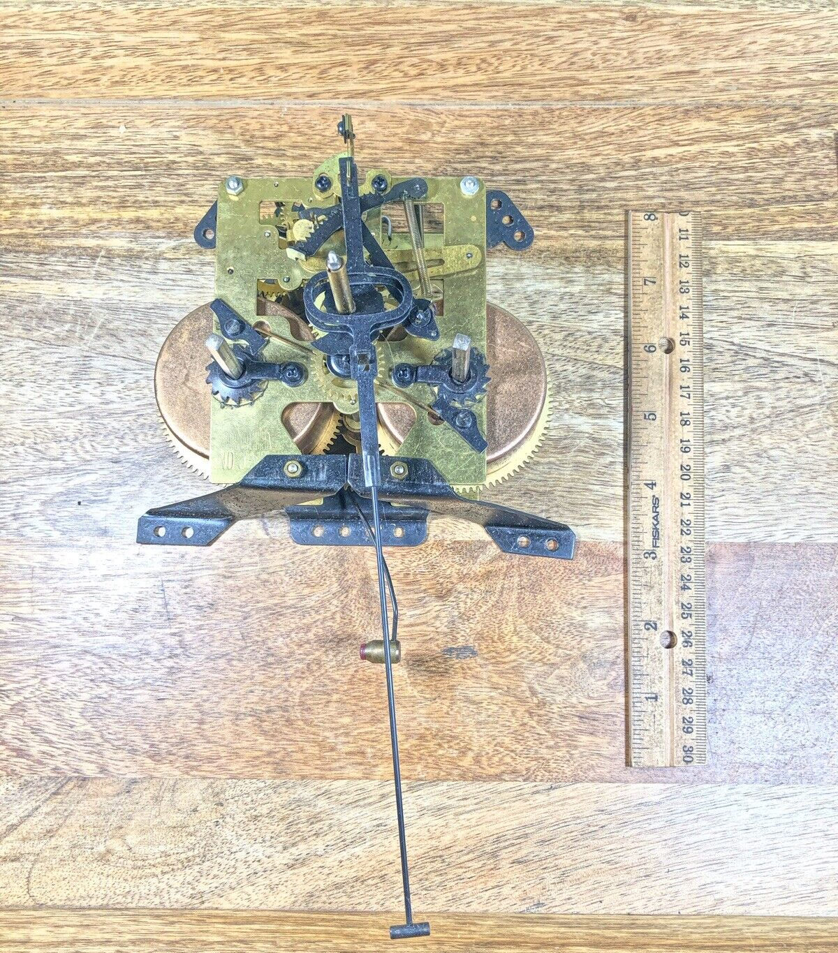 Made In China Clock Movement Mounting Brackets (See Pics To ID Mvmt) (K9667)