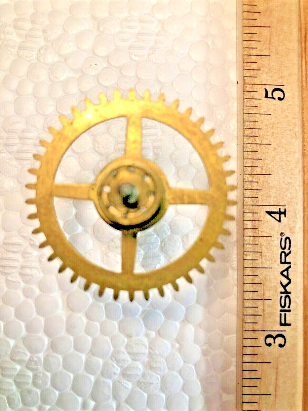 Old Ingraham (Stamped 7 01) Clock Time Side 3rd Wheel (See Pics To ID) (K7261)