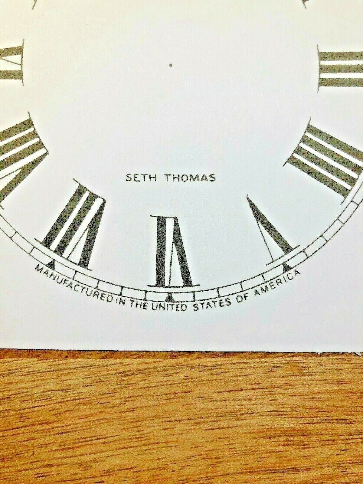 4 1/2" Seth Thomas Clock Paper Dial, Roman Numeral                (Lot 186)
