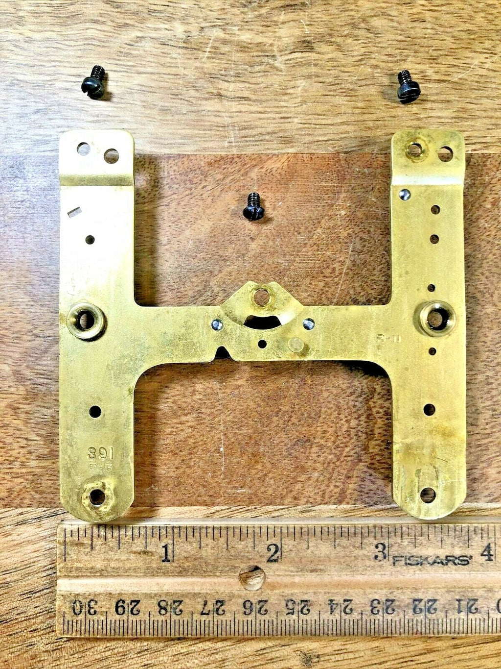 Seth Thomas 89I Clock Movement Lower Back Plate (Pivots Are Good)    (K6762)