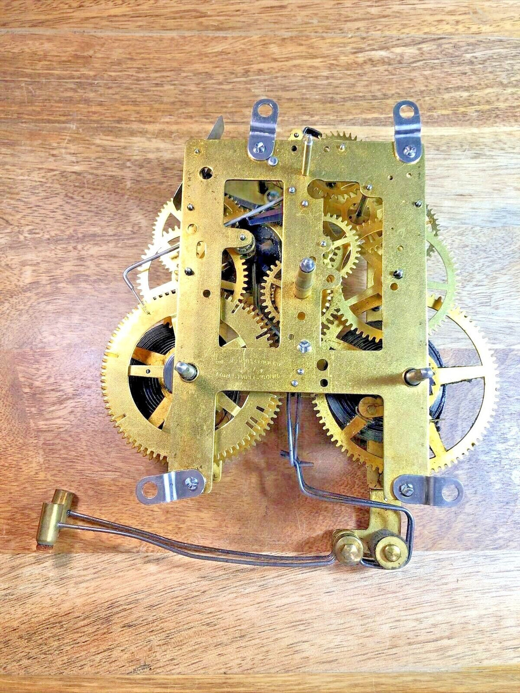 Sessions Bim Bam Clock Pendulum Rod and Spring (See Pics to ID Mvmt) (K7234)