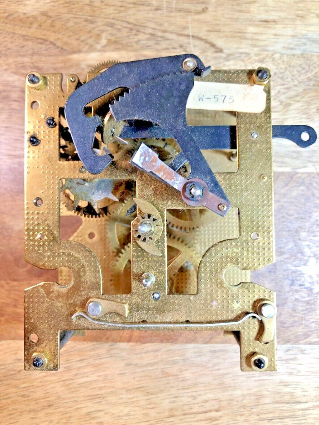 Old Urgos UW 7 Series Clock Movement Back Plate (Pivots Look Good) (K7501)