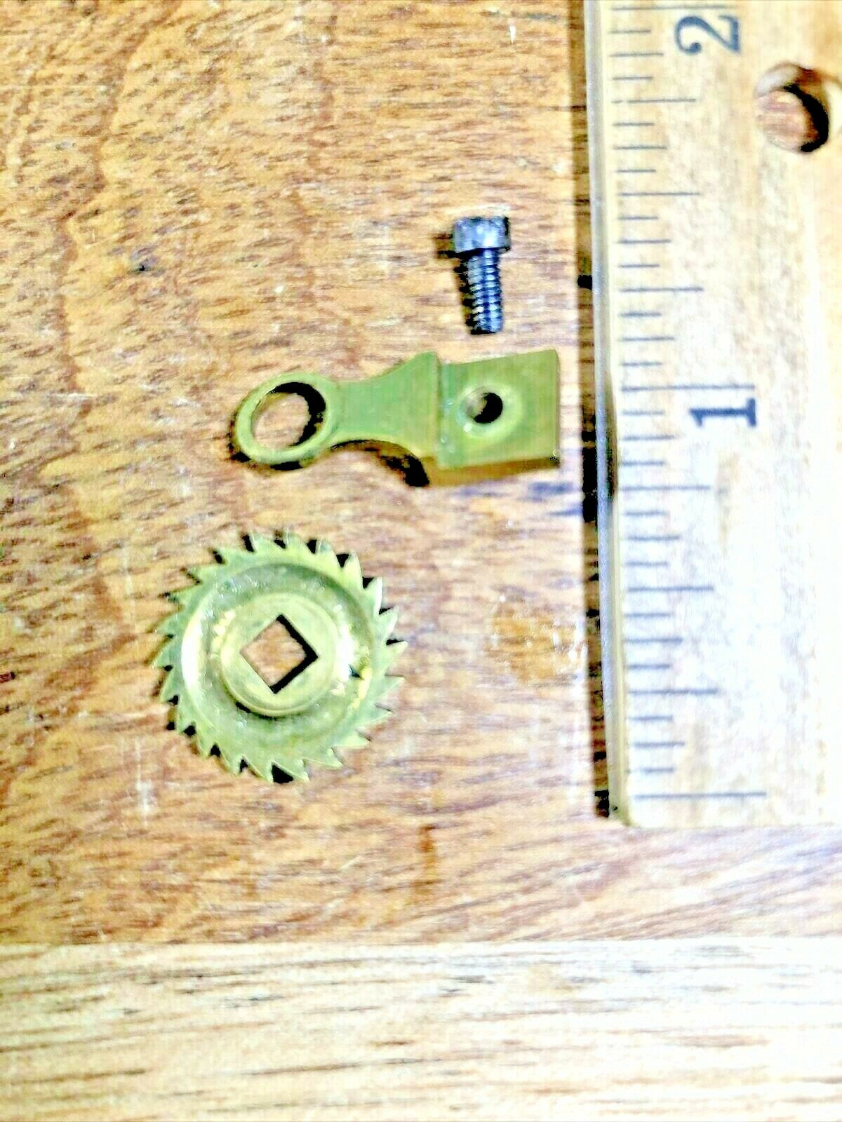 Japy Freres & Co Clock Click Wheel Cover Assembly (See Pics for Ref) (K5704)