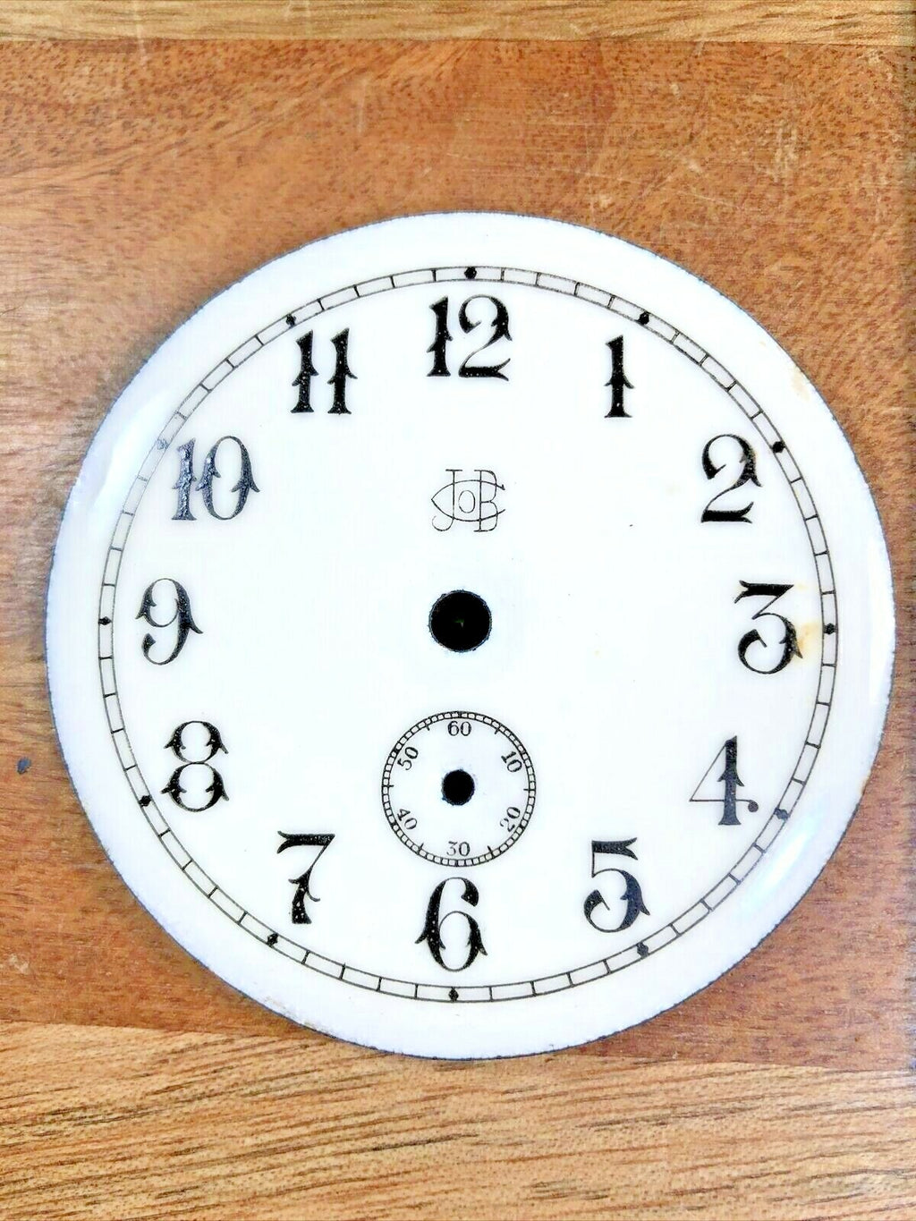 Porcelain Clock Dial Pan  (2.60 Inch Or 66.18mm Dia) - Vintage Clock Part KD3404